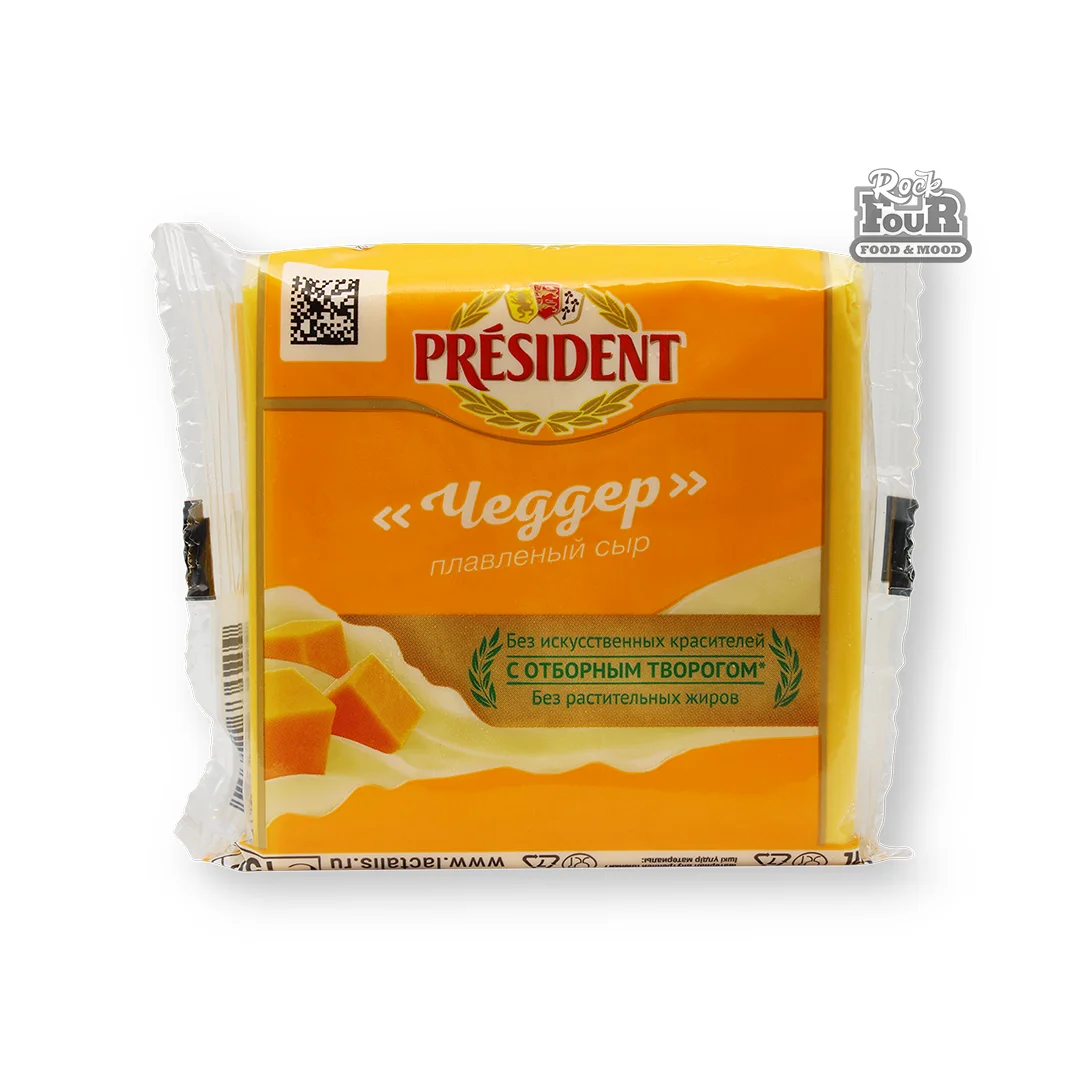 Պանիր հալած «President Чеддер» կտորներով 150գ